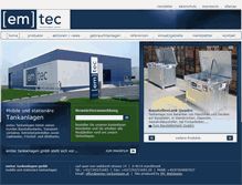 Tablet Screenshot of emtec-tankanlagen.at